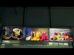 फास्ट फूड विज्ञापन के लिए 700 निट्स एफएचडी इनडोर डिजिटल मेनू बोर्ड