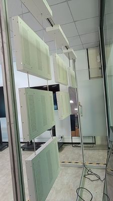 21रेस्तरां की दुकान के लिए.5 इंच FHD 2000nits छत लटकती एकल साइड विंडो डिस्प्ले