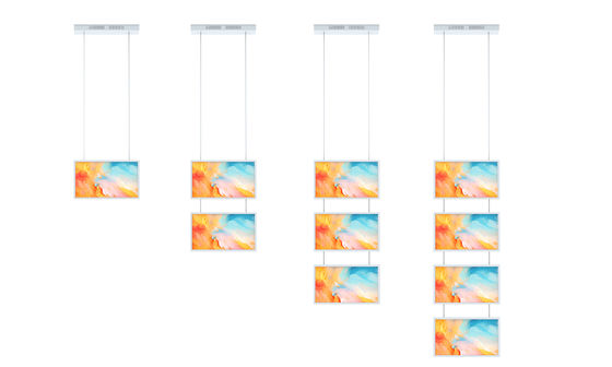 27 इंच FHD विंडो एलसीडी डिस्प्ले 2000nits हैंगिंग माउंट